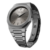 D1 Milano Ultra Thin Anthracite Gray Dial Gray Steel Strap Watch for Men - D1-UTBJ22 Authentic Buy Shop Now