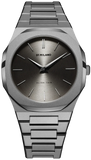 D1 Milano Ultra Thin Anthracite Gray Dial Gray Steel Strap Watch for Men - D1-UTBJ22 Authentic Buy Shop Now
