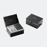 D1 Milano Ultra Thin Linen White Dial Silver Steel Strap Watch for Unisex - D1-UTBJ23 Authentic Buy Shop Now