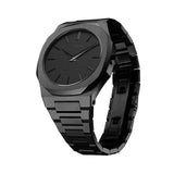 D1 Milano Ultra Thin Shadow Black Dial Black Steel Strap Watch for Men - D1-UTBJSH Authentic Buy Shop Now