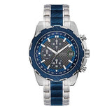 Guess Octane Chronograph Blue Dial Two Tone Steel Strap Watch for Men - W1046G2 Buy Now By Guess