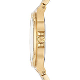 Michael Kors Lennox Three-Hand Silver Dial Gold Steel Strap Watch For Women - MK7278 Buy Now By Michael Kors