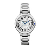 Cartier Ballon Bleu De Cartier Silver Dial Silver Steel Strap Watch for Women - WSBB0044 Buy Now By Cartier