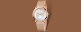 Calvin Klein Minimal White Dial Rose Gold Mesh Bracelet Watch for Women - K3M22626 Buy Now By Calvin Klein