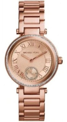 Michael Kors Skylar Quartz Rose Gold Dial Rose Gold Steel Strap Watch For Women - MK5971 Buy Now By Michael Kors