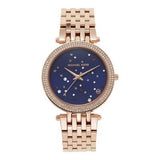 Michael Kors Darci Blue Dial Rose Gold Steel Strap Watch for Women - MK3728 Buy Now By Michael Kors