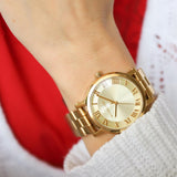 Michael Kors Norie Gold Dial Gold Steel Strap Watch for Women - MK3560 Buy Now By Michael Kors
