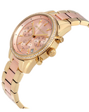 Michael Kors Ritz Chronograph Rose Dial Two Tone Steel Strap Watch for Women - MK6475 Buy Now By Michael Kors