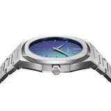D1 Milano Ultra Thin Chromo Purple Sync Dial Silver Steel Strap Watch for Women - D1-UTBJ43 Authentic Buy Shop Now