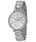 Fossil Jacqueline Multi-Function Mother of Pearl Dial Silver Steel Strap Watch for Women - ES3755 Buy Now By Fossil