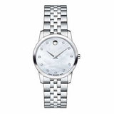 Movado Museum Classic Mother of Pearl Dial Silver Steel Strap Watch For Women - 0606612 Buy Now By Movado