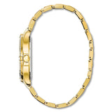 Bulova Crystal Collection Silver Crystal Dial Gold Steel Strap Watch for Women - 98L228 Buy Now By Bulova