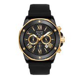Bulova Marine Star Chronograph Black Dial Black Rubber Strap Watch for Men - 98B278 Buy Now By Bulova