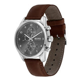 Hugo Boss Skymaster Grey Dial Brown Leather Strap Watch for Men - 1513787 Buy Now By Hugo Boss