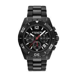 Coach Kent Chronograph Black Dial Black Steel Strap Watch for Men - 14602554 Buy Now By Coach