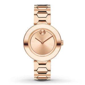 Movado Bold Rose Gold Dial Rose Gold Steel Strap Watch for Women - 3600387 Buy Now By Movado