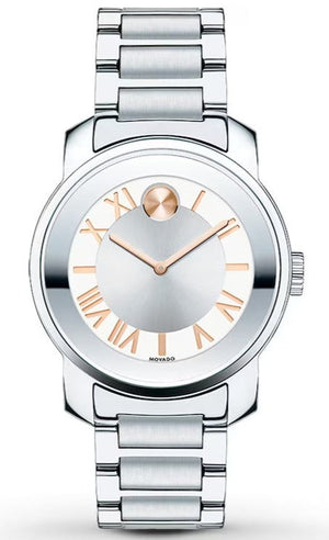 Movado Bold Silver Dial Silver Steel Strap Watch for Women - 3600244 Buy Now By Movado