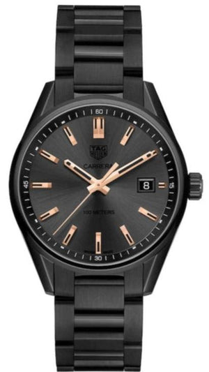 Tag Heuer Carrera Special Edition Black Dial Black Steel Strap Watch for Women - WAR1113.BA0602 Buy Now By Tag Heuer