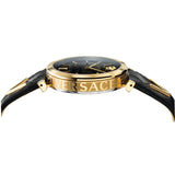 Versace V-Twist Black Dial Black Leather Strap Watch for Women - VELS00619 Buy Now By Versace