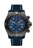 Breitling Super Avenger Chronograph 48 Night Mission Blue Dial Blue Leather Strap Watch for Men - V13375101C1X2 Buy Now By Breitling
