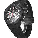 Tag Heuer Carrera Automatic Chronograph Black Dial Black Rubber Strap Watch for Men - CBG2A90.FT6173 Buy Now By Tag Heuer