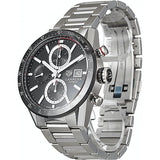 Tag Heuer Carrera Automatic Chronograph Black Dial Silver Steel Strap Watch for Men - CBM2110.BA0651 Buy Now By Tag Heuer