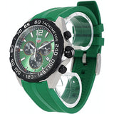 Tag Heuer Formula 1 Chronograph Green Dial Green Rubber Strap Watch for Men - CAZ101AP.FT8056 Buy Now By Tag Heuer