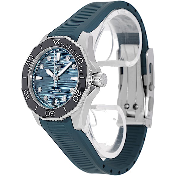 Tag Heuer Aquaracer Professional 300 Automatic Diamonds Green Dial Green Rubber Strap Watch for Women - WBP231G.FT6226 Buy Now By Tag Heuer