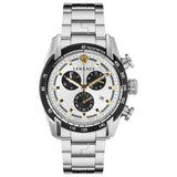 Versace V-Ray Chronograph Quartz Silver Dial Silver Steel Strap Watch For Men - VE2I00321 Buy Now By Versace