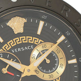 Versace V-Race Analog Quartz Black Dial Two Tone Steel Strap Watch For Men - VEBV00619 Buy Now By Versace