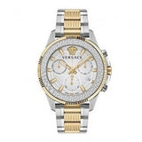 Versace Greca Action Chronograph Quartz Silver Dial Two Tone Steel Strap Watch for Men - VE3J00522 Buy Now By Versace