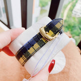 Versace V-Circle The Clans Edition Silver Dial Multicolor Leather Strap Watch for Women - VE8100118 Buy Now By Versace