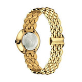 Versace V Flare Diamonds Silver Dial Gold Steel Strap Watch for Women - VEBN00918 Buy Now By Versace