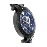 Versace V Race Chronograph Quartz Blue Dial Blue Leather Strap Watch For Men - VEBV00419 Buy Now By Versace