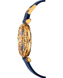 Versace Palazzo Empire Greca Quartz Blue Dial Blue Leather Strap Watch for Women - VEDV00219 Buy Now By Versace
