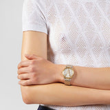 Versace Virtus Quartz White Dial Two Tone Steel Strap Watch for Women - VEHC00719 Buy Now By Versace