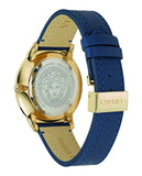 Versace V-Urban Quartz Blue Dial Blue Leather Strap Watch for Men - VELQ00319 Buy Now By Versace