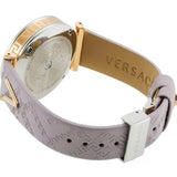 Versace V-Twist Quartz Purple Dial Purple Leather Strap Watch for Women - VELS00219 Buy Now By Versace