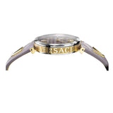 Versace V-Twist Quartz Purple Dial Purple Leather Strap Watch for Women - VELS00219 Buy Now By Versace