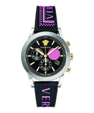 Versace Sport Tech Chronograph Black Dial Black Rubber Strap Watch for Women - VELT00619 Buy Now By Versace