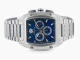 Versace Dominus Chronograph Blue Dial Silver Steel Strap Watch For Men - VE6H00423 Buy Now By Versace
