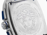 Versace Dominus Chronograph Blue Dial Silver Steel Strap Watch For Men - VE6H00423 Buy Now By Versace