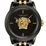 Versace Palazzo Empire Black Dial Two Tone Steel Strap Watch for Men - VERD01119 Buy Now By Versace