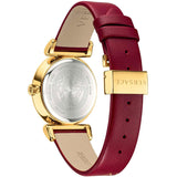 Versace V-Motif Red Dial Red Leather Strap Watch for Women - VERE00418 Buy Now By Versace