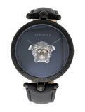Versace Palazzo Empire Black Dial Black Leather Strap Watch for Women - VCO050017 Buy Now By Versace