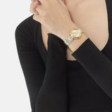 Versace Virtus Quartz White Dial Two Tone Steel Strap Watch For Women - VET300721 Buy Now By Versace