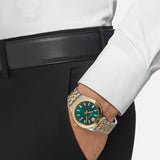 Versace V-Urban Green Dial Two Tone Steel Strap Watch for Men - VELQ00619 Buy Now By Versace