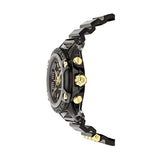 Versace Icon Active Chronograph Black Dial Black Steel Strap Watch for Men - VEZ700421 Buy Now By Versace