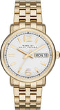 Marc Jacobs Fergus White Dial Gold Steel Strap Watch for Women - MBM8647 Buy Now By Marc Jacobs