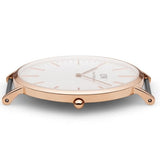 Daniel Wellington Classic Bristol White Dial Brown Leather Strap Watch For Men - DW00100009 Buy Now By Daniel Wellington